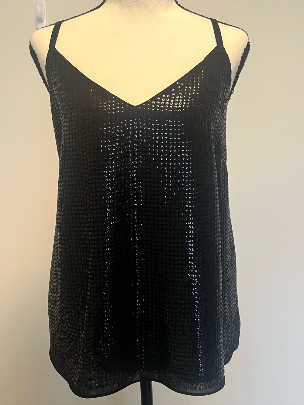 Portmans Black Sequin V-Neck Cami